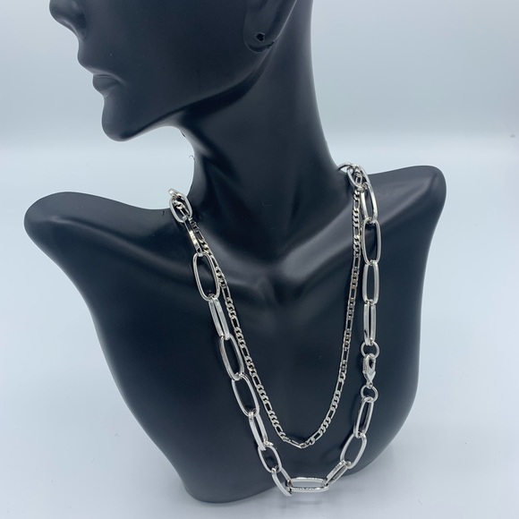 RHODIUM CHAIN NECKLACE - Picture 4 of 5
